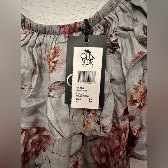 NWT Chaser Off Shoulder Bloom Heirloom Floral Blouse - Picture 6 of 6